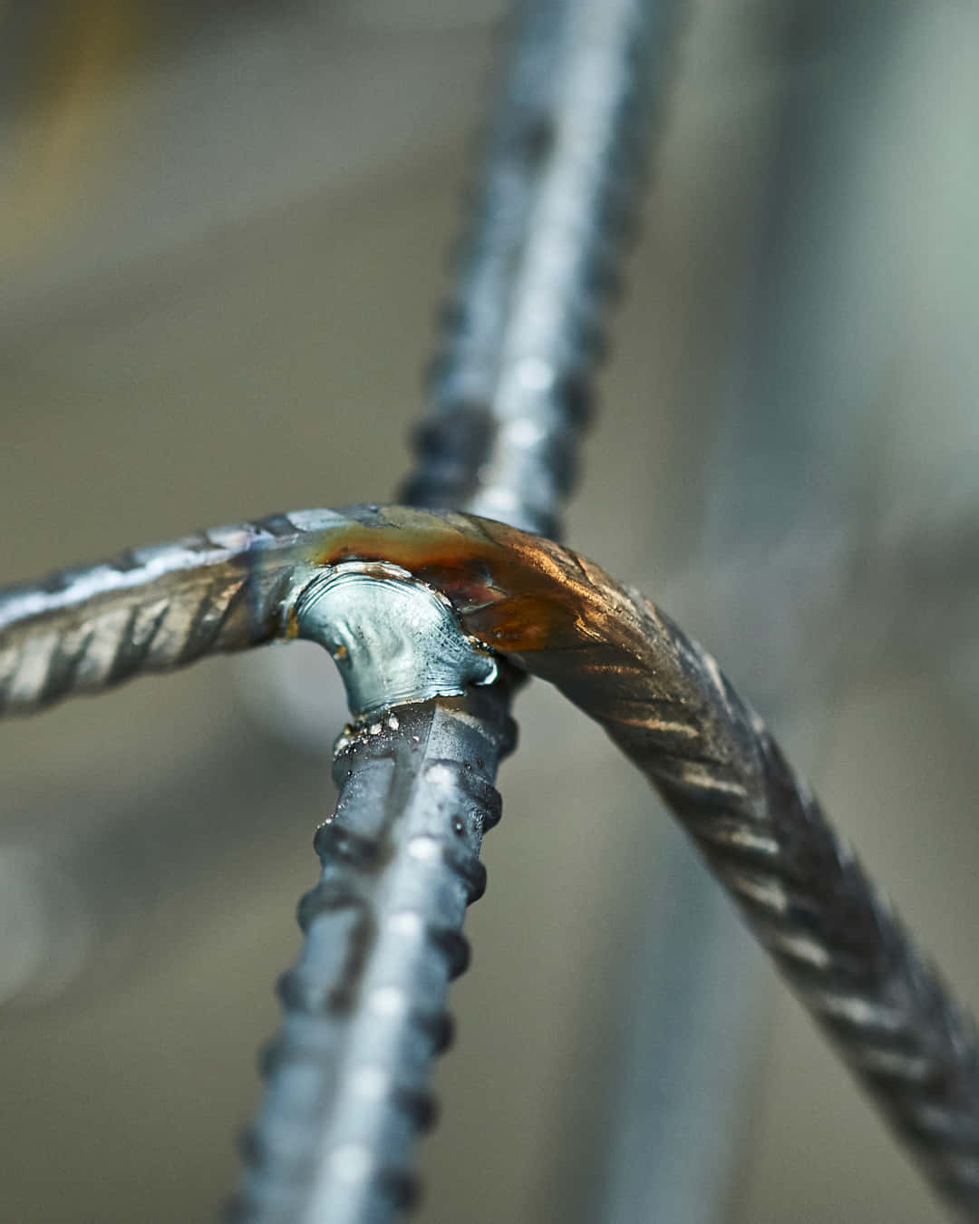 Armature en acier soudée pour construction.